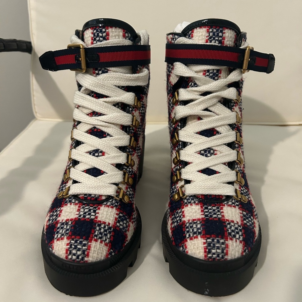 Gucci Plaid Women's Shoes